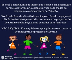 Use seu Imposto de Renda para fazer o bem! 