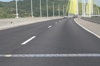 DNIT/SC instala sinalização horizontal em pistas da Ponte Anita Garibaldi